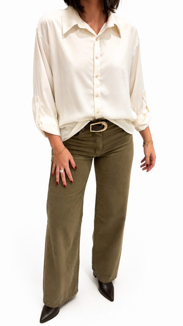 CAMISA SEDA NATURAL