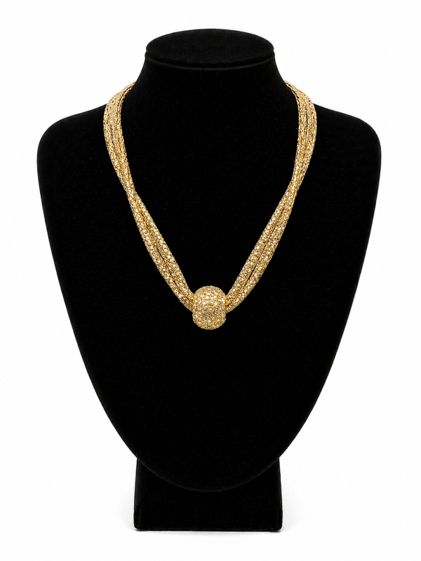 COLLAR CIRCULO DORADO