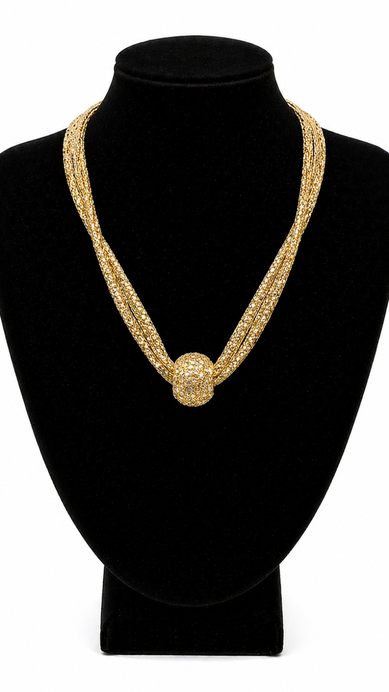 COLLAR CIRCULO DORADO