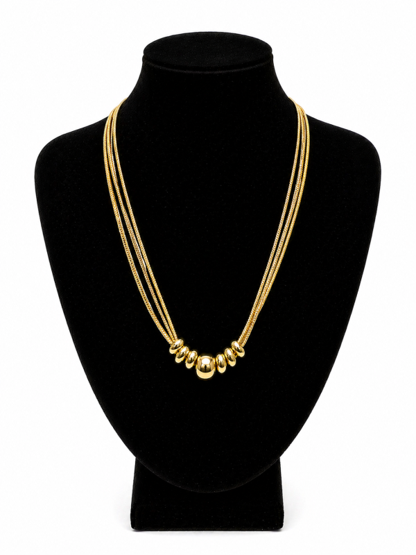 COLLAR CIRCULO DORADO