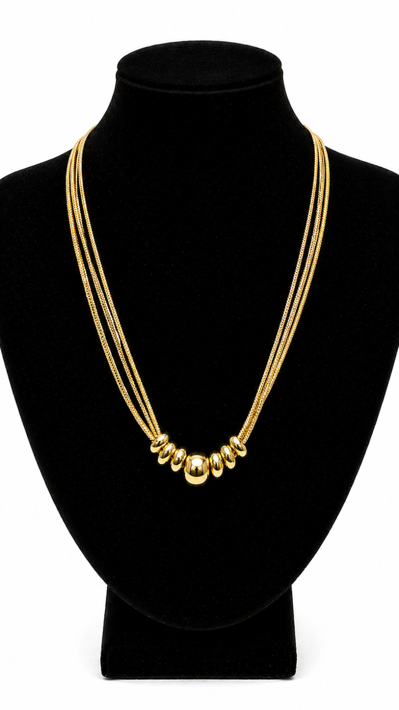 COLLAR CIRCULO DORADO