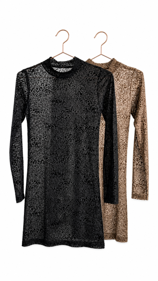 VESTIDO TUL GAMUZADO