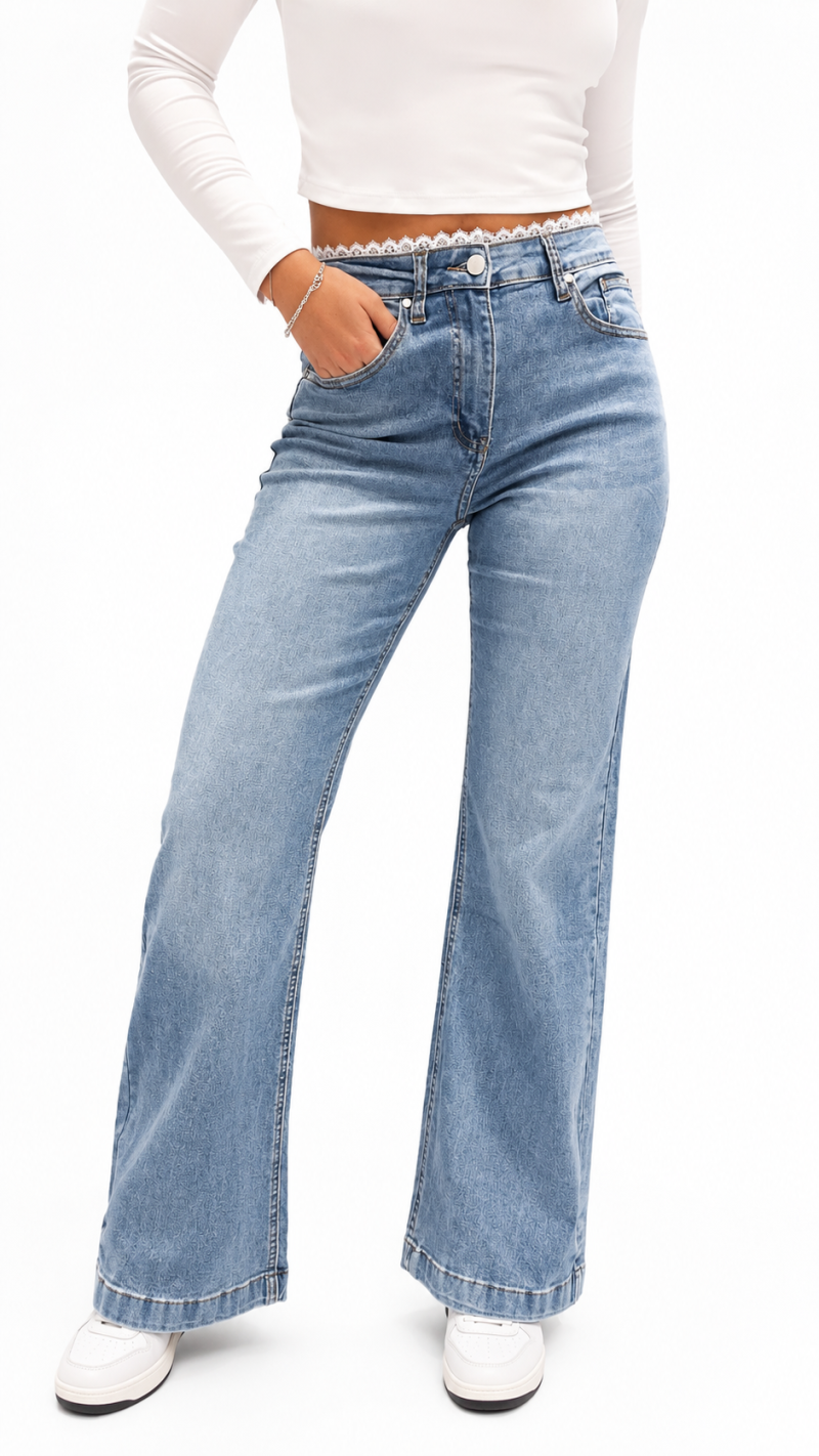 PANTALON PALAZO BRODERIE