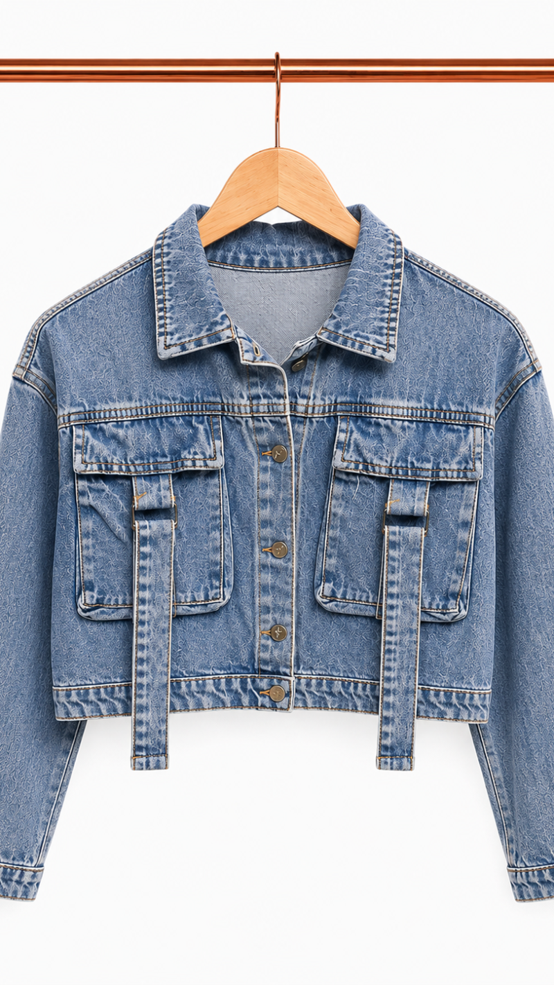 CAMPERA DE JEAN CON HEBILLA