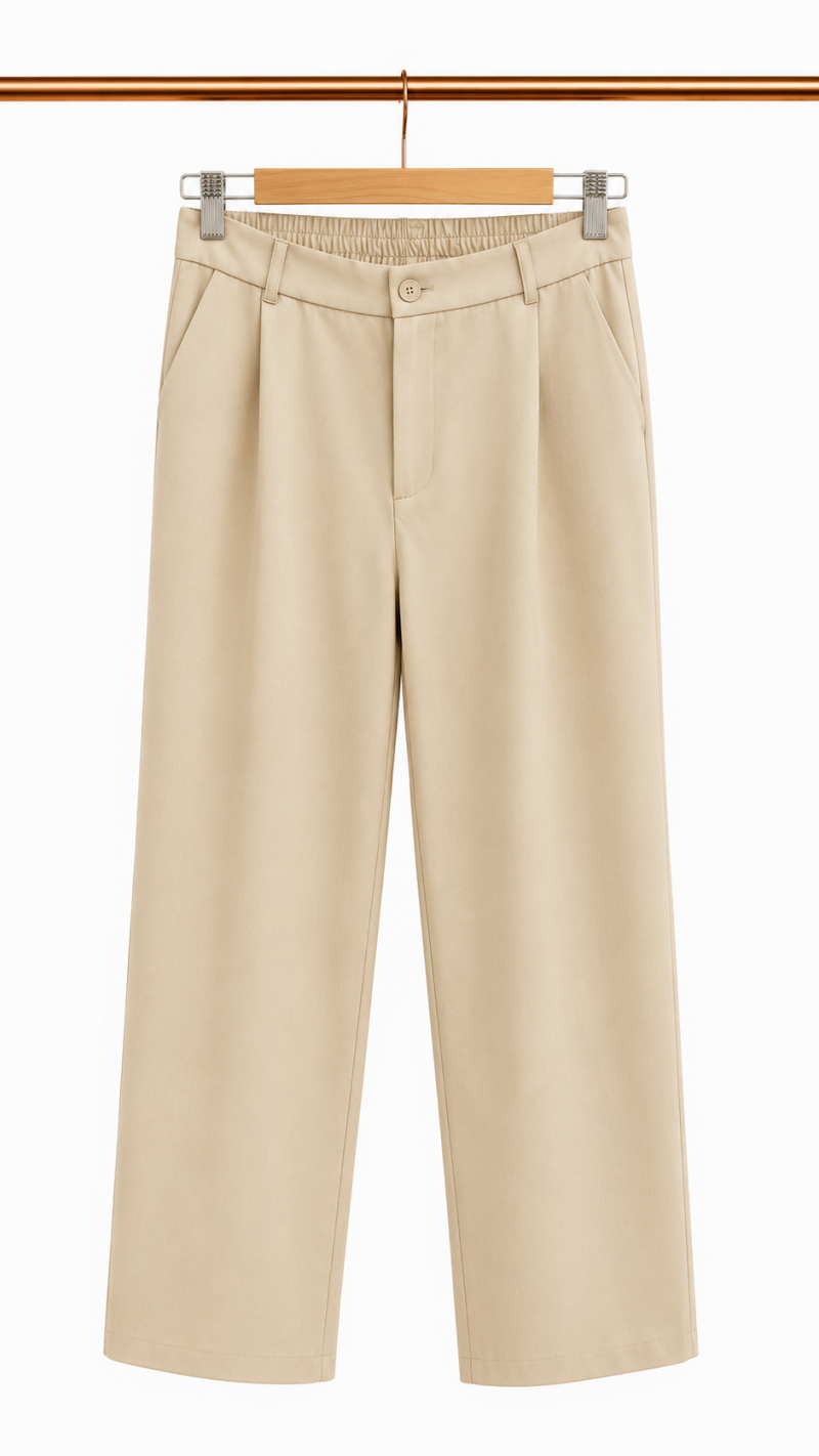 PANTALON PALAZO CON FRUNCE