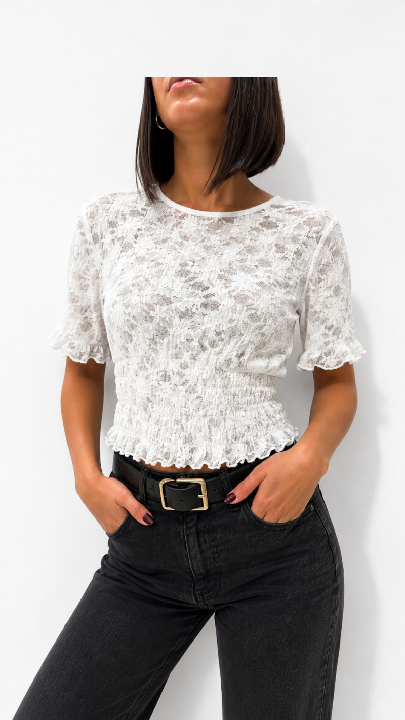 BLUSA ENCAJE