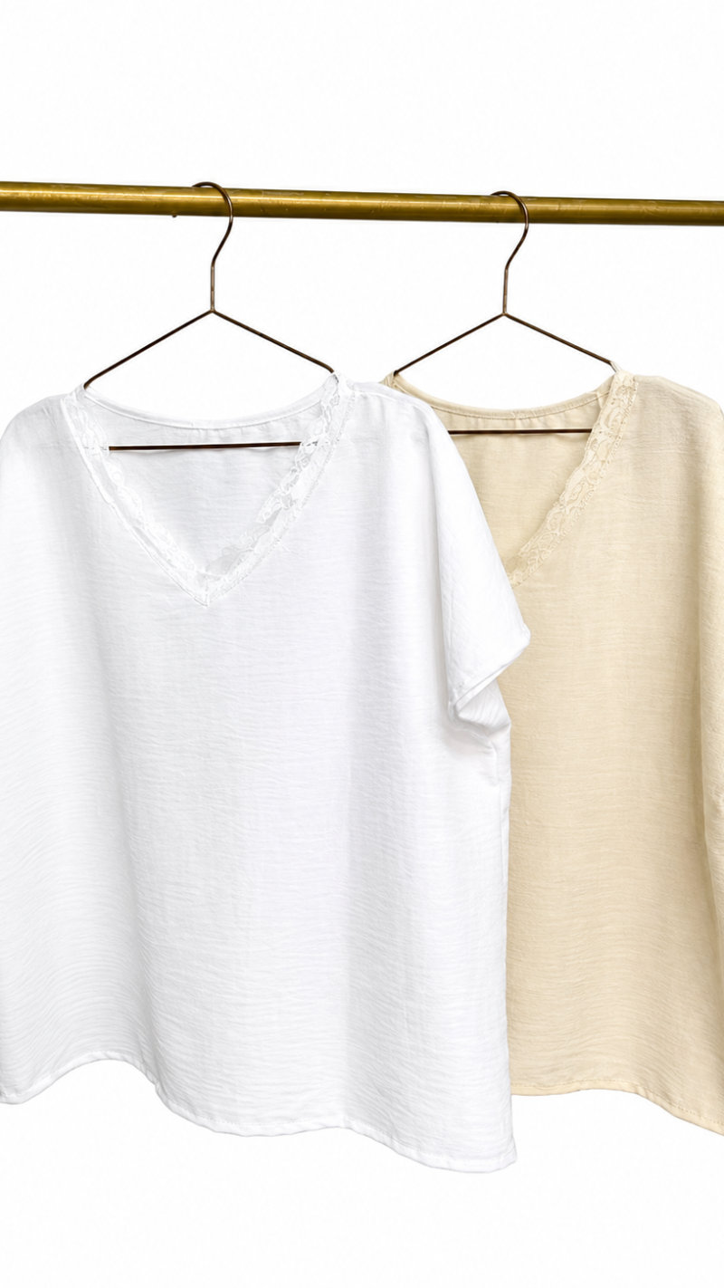 BLUZA DE LINO